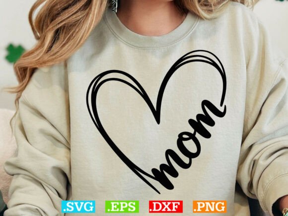 Download Mom Heart Svg, Instant Download - Heart svg Collection