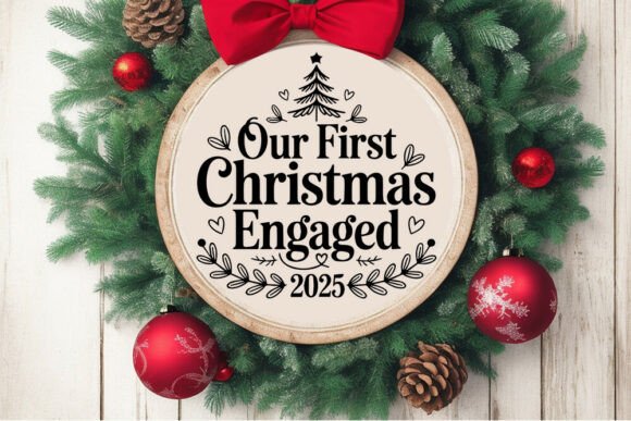 Download Our First Christmas Engaged 2025 SVG - 2025 Collection