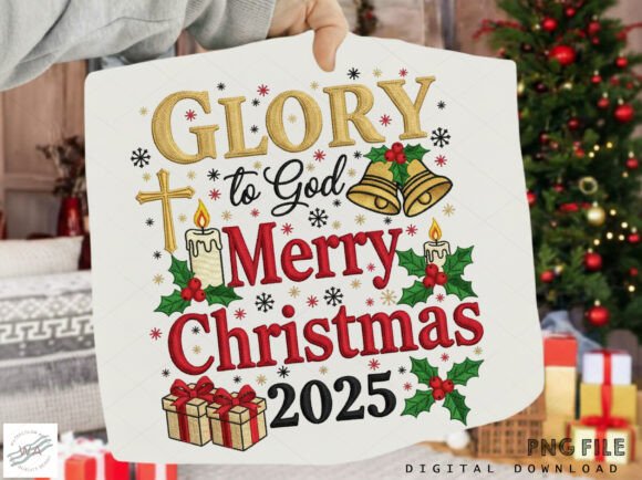 Download Glory to God 2025 PNG, Christmas PNG - 2025 Collection